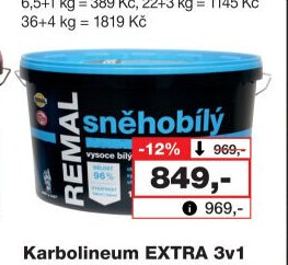 REMAL Sněhobílý malířská barva