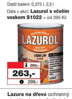 LAZUROL lak lodní S1119