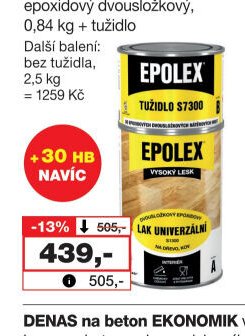 EPOLEX lak na dřevo S1300