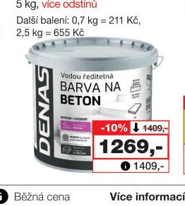 DENAS na beton Exteriér/interiér