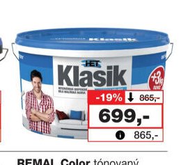 Het Klasik interiérová disperzní vysoce bílá barva, 15 + 3 kg