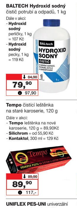 Tempo čistící leštěnka na staré karoserie, 120 g