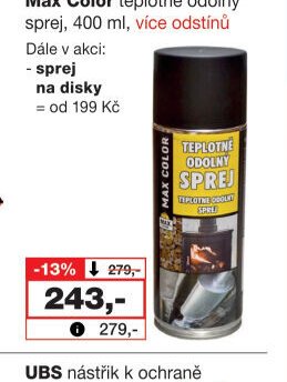Max Color teplotně odolný sprej, 400 ml