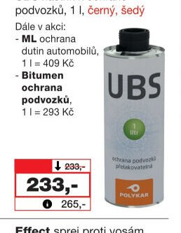 UBS nástřik k ochraně podvozků, 1 l