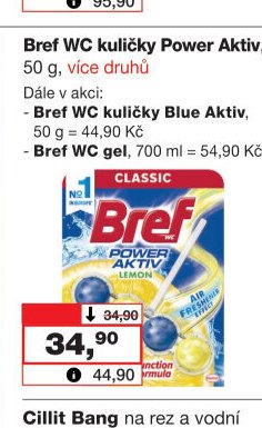 Bref WC kuličky Power Aktiv, 50 g