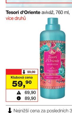 Tesori d'Oriente aviváž, 760 ml