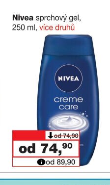 Nivea sprchový gel, 250 ml, více druhů