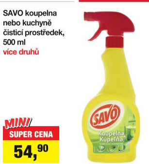 Čistič koupelen ve spreji Savo