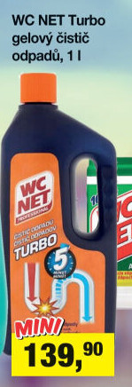 Čistič odpadů gelový Turbo WC NET