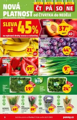 akční leták Penny Market 7.9.2023-13.9.2023