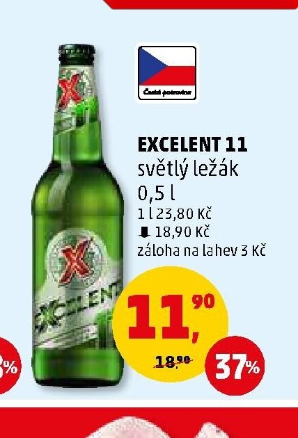 EXCELENT 11 světlý ležák 0,5 l