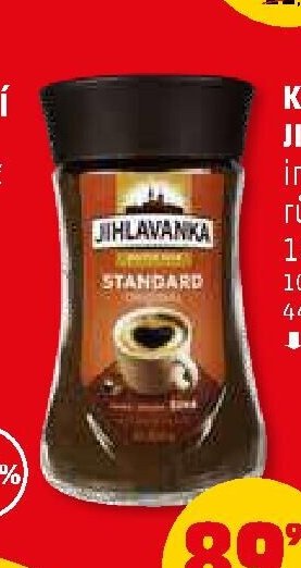 KÁVA JIHLAVANKA instantní různé druhy 180/200 g