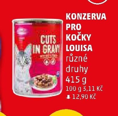 KONZERVA PRO KOČKY LOUISA různé druhy 415 g