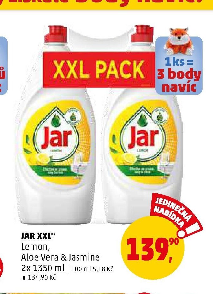 JAR XXL Lemon, Aloe Vera & Jasmine 2x 1350 ml