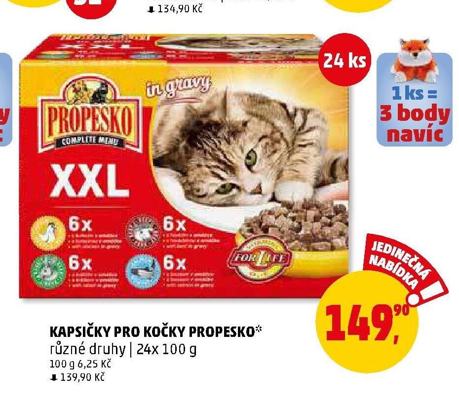 KAPSIČKY PRO KOČKY PROPESKO* různé druhy | 24x 100 g
