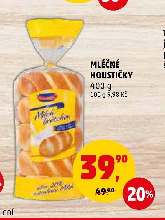 MLÉČNÉ HOUSTIČKY