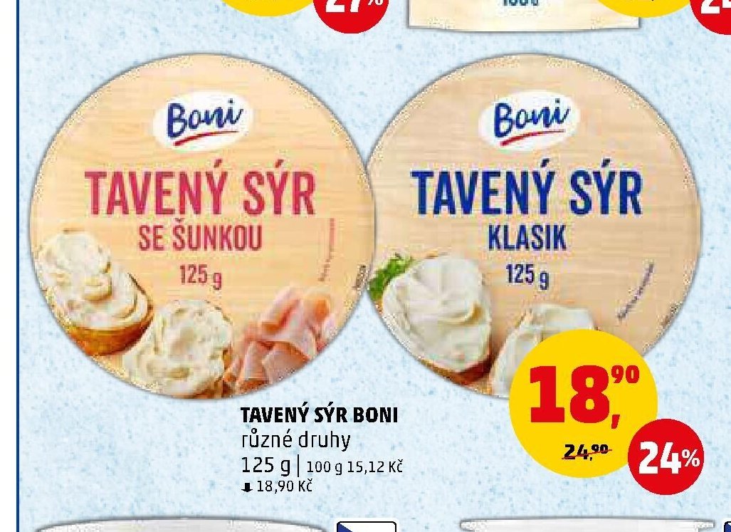 Tavený sýr Boni