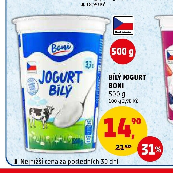 Bílý jogurt Boni