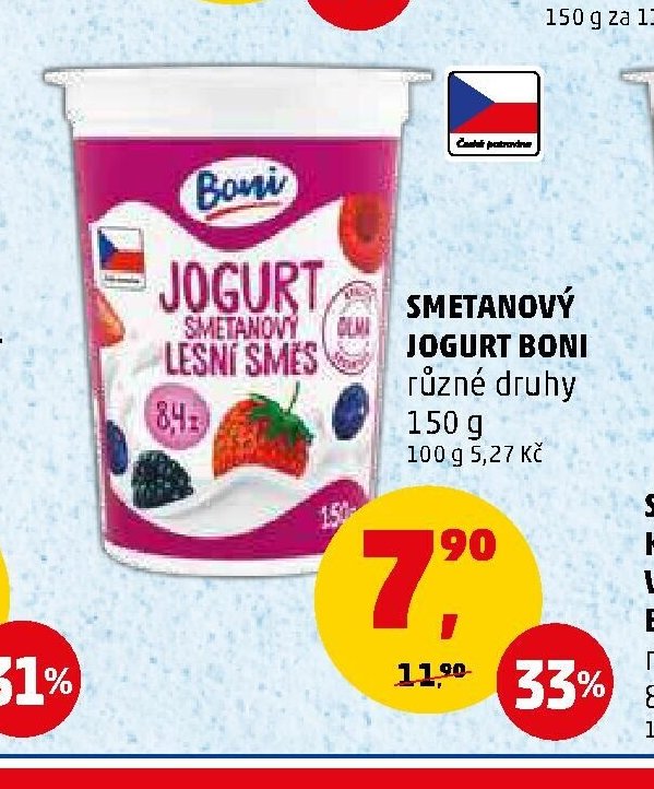 Smetanový jogurt Boni