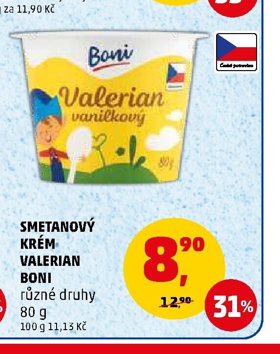 Smetanový krém Valerian Boni