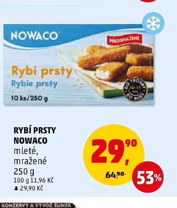 RYBÍ PRSTY NOWACO mleté, mražené