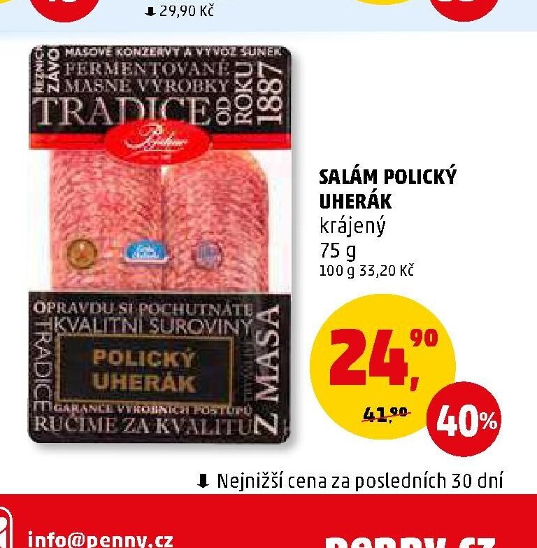 SALÁM POLICKÝ UHERÁK krájený