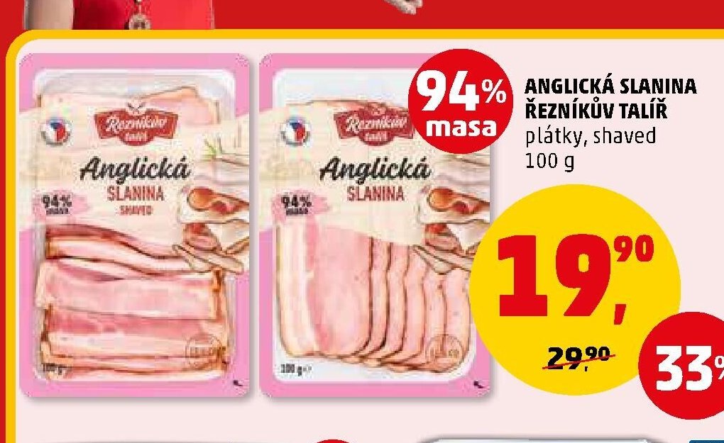 ANGLICKÁ SLANINA ŘEZNÍKŮV TALÍŘ