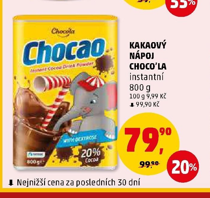 KAKAOVÝ NÁPOJ CHOCO'LA instantní