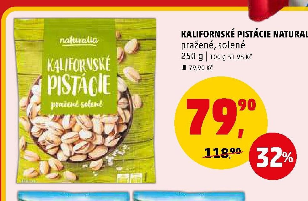 KALIFORNSKÉ PISTÁCIE NATURALIA