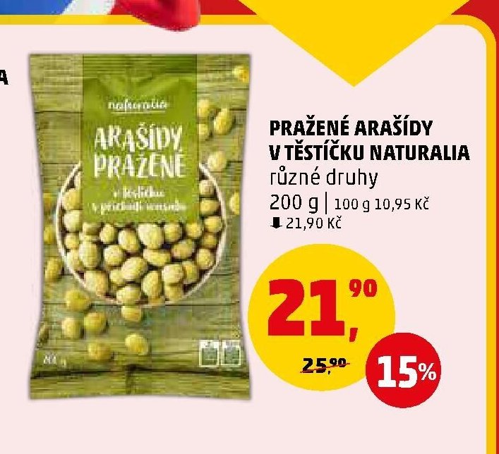 PRAŽENÉ ARAŠÍDY V TĚSTÍČKU NATURALIA