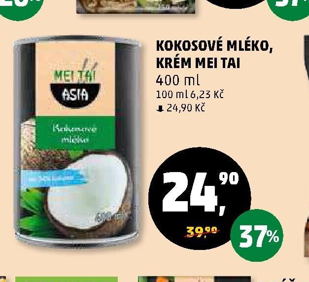 KOKOSOVÉ MLÉKO, KRÉM MEI TAI 400 ml