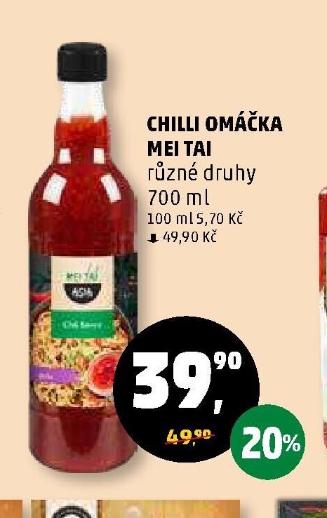 CHILLI OMÁČKA MEI TAI různé druhy