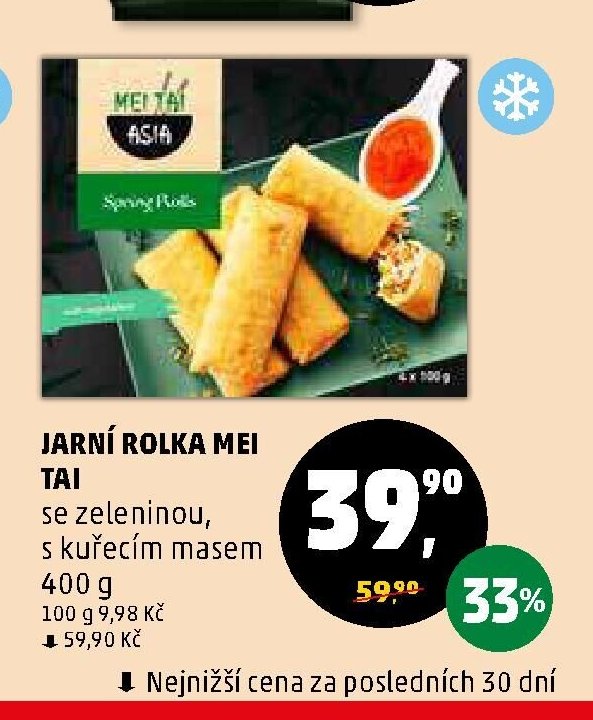 JARNÍ ROLKA MEI TAI se zeleninou, s kuřecím masem