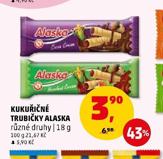 Kukuřičné trubičky Alaska