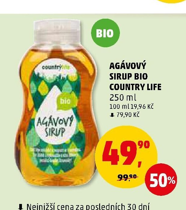 Agávový sirup Bio Country Life