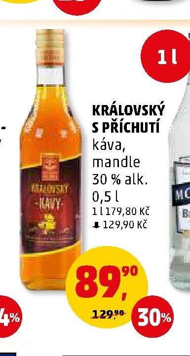 KRÁLOVSKÝ S PŘÍCHUTÍ káva, mandle 0,5 l