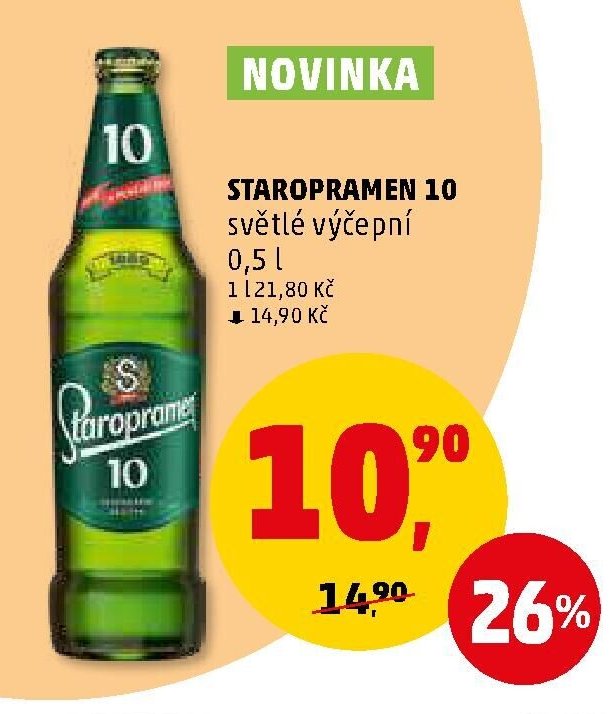 STAROPRAMEN 10 světlé výčepní 0,5 l