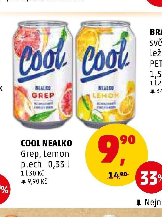 COOL NEALKO Grep, Lemon plech 0,5 l
