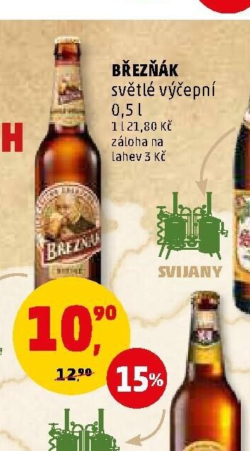 BŘEZŇÁK světlé výčepní 0,5 l