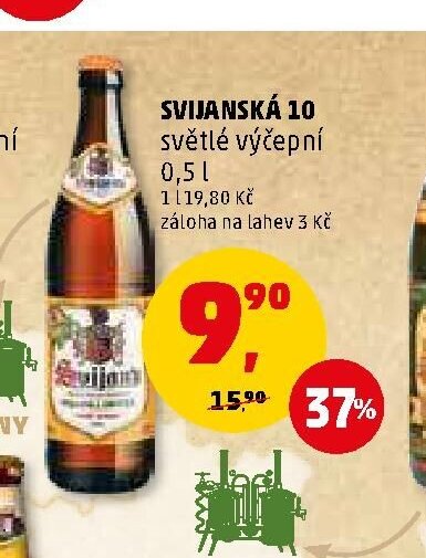 SVIJANSKÁ 10 světlé výčepní 0,5 l