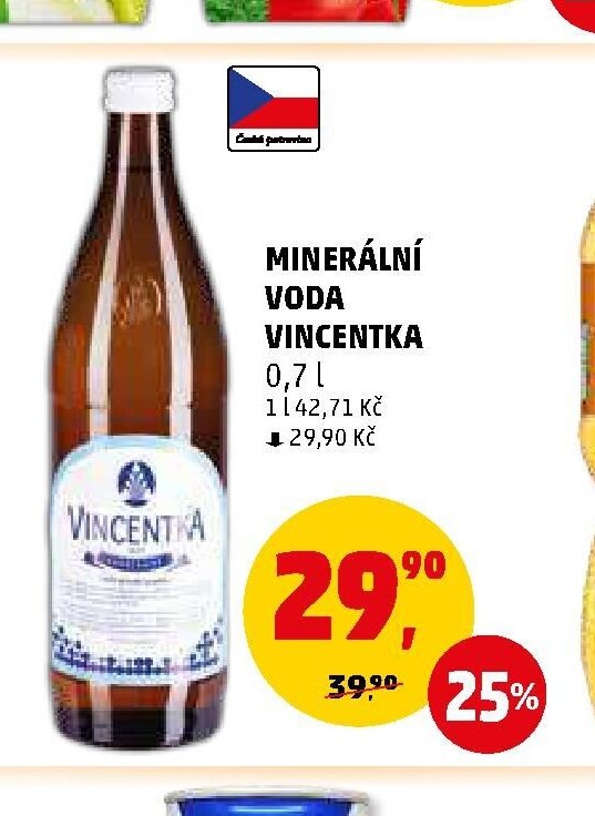 MINERÁLNÍ VODA VINCENTKA