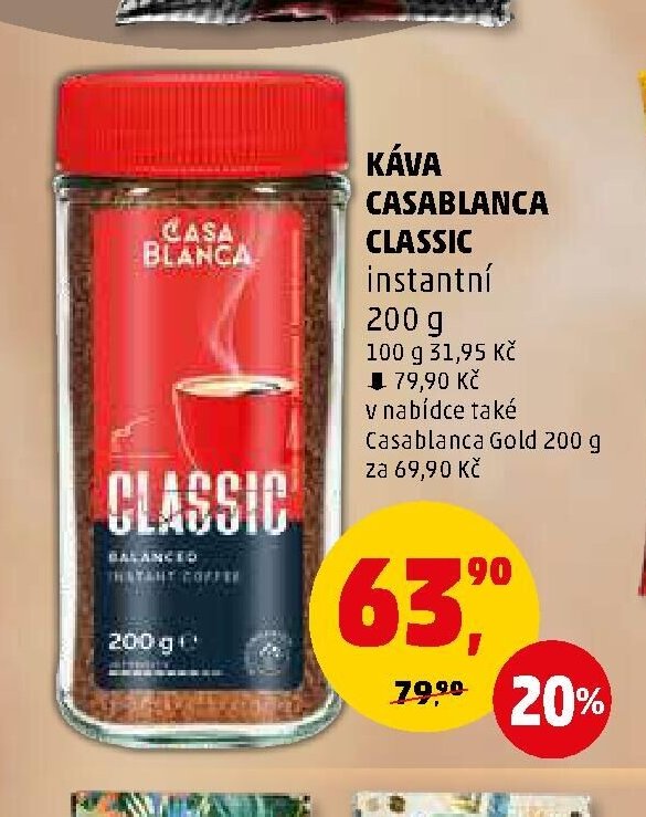 KÁVA CASABLANCA CLASSIC instantní 200 g