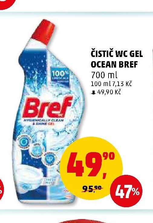 ČISTIČ WC GEL OCEAN BREF 700 ml