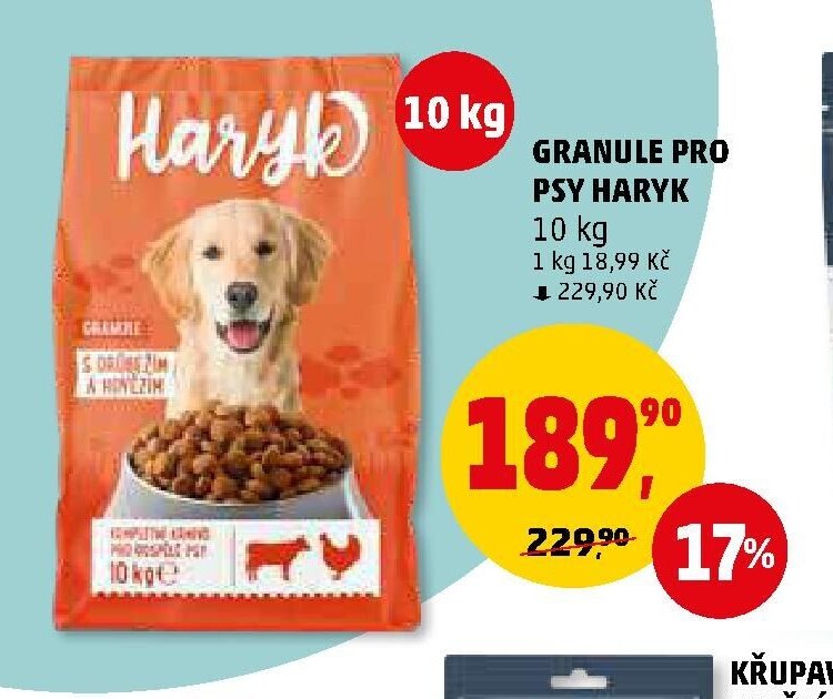 Granule pro psy Haryk 10 kg
