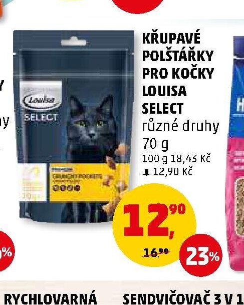Křupavé polštářky pro kočky Louisa Select 70 g