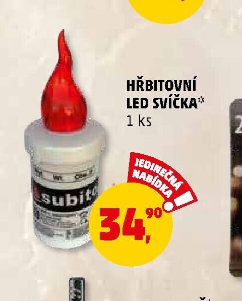Hřbitovní LED svíčka