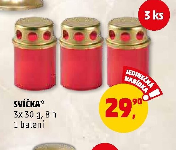 Svíčka 3x 30 g