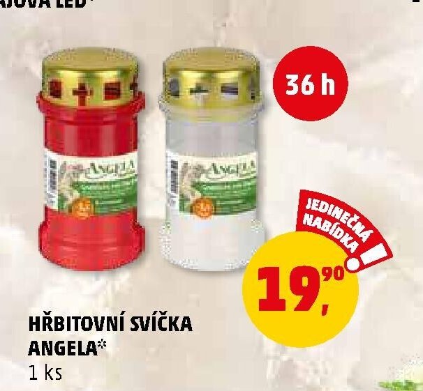 Hřbitovní svíčka Angela