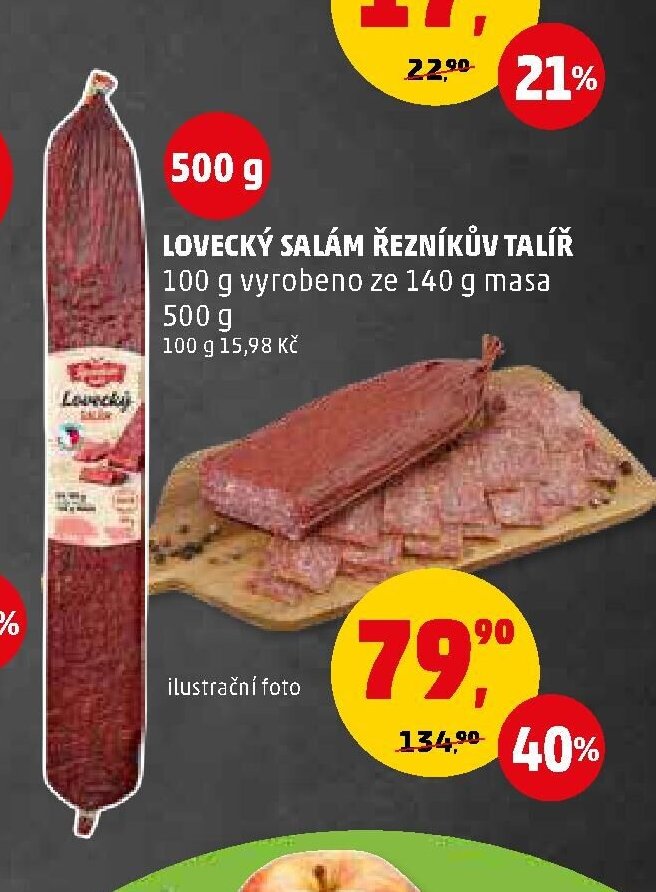 LOVECKÝ SALÁM ŘEZNÍKŮV TALÍŘ