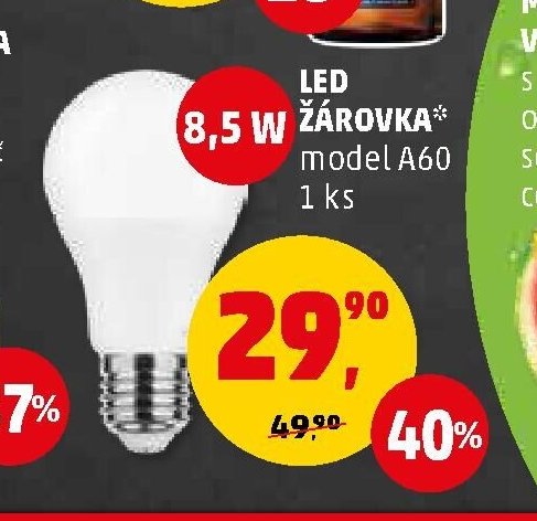 LED 8,5 W ŽÁROVKA
